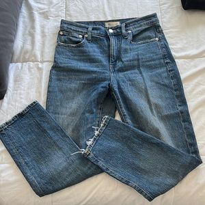 Madewell High Rise Slim Crop Boyjean Size 26